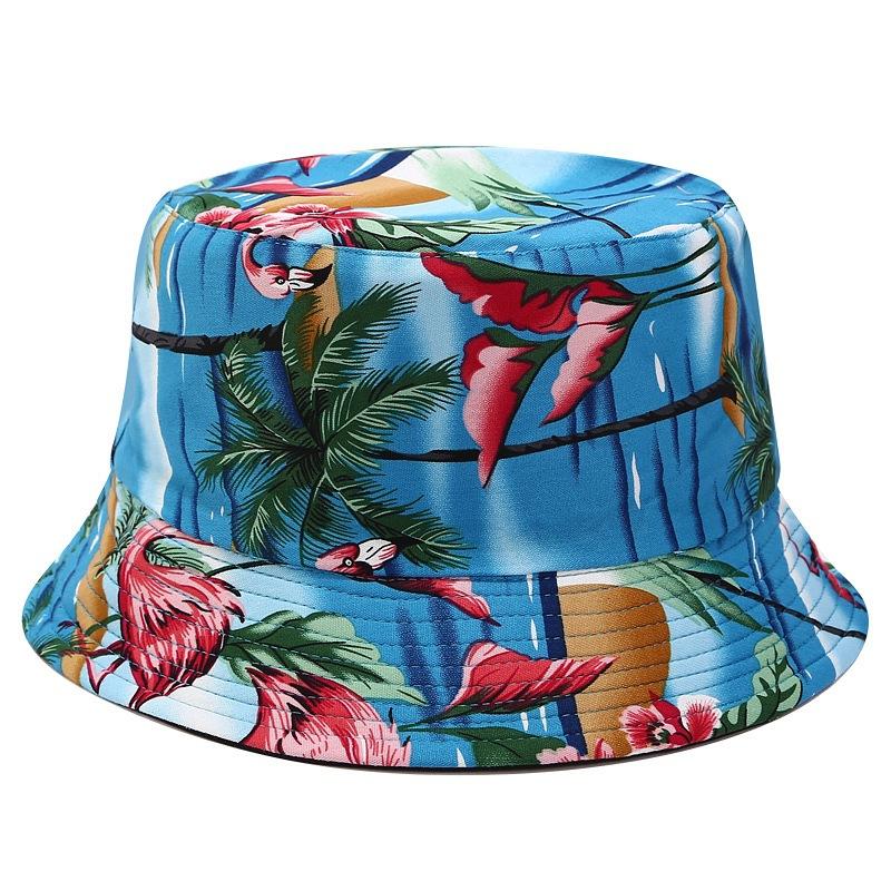 Fisherman's Hat Women's Printed Double-sided Sun Hat Summer Outdoor Travel Foldable Basin Hat