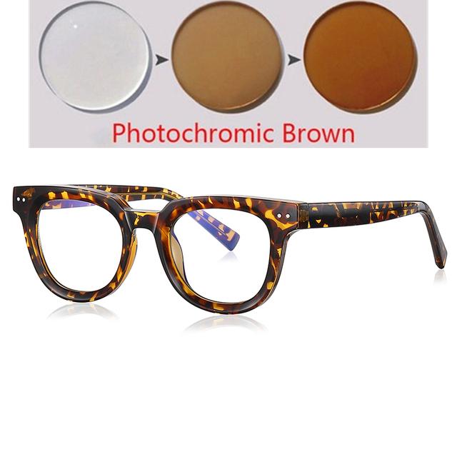 Студенты смотрят далеко. Очки по рецепту для близоруких заклепок. Оправа с защитой от синих лучей. Оптические очки от 0 -0,5 -0,75 до -6,0.