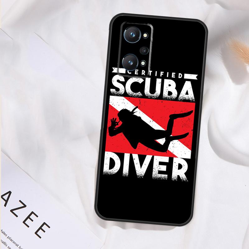 Scuba Diving Quote Case For Realme GT7 Pro GT6 11 12 13 14 15 Pro Plus C55 C53 C35 C33 C61 C65 C67 C53 C71 C75