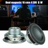 2Pcs 45mm 4Ohm 8W Portable Speakers 1.7inch 16 Cores Small Full Ranges Rubber Side Inner Magnetic Speakers Replacement