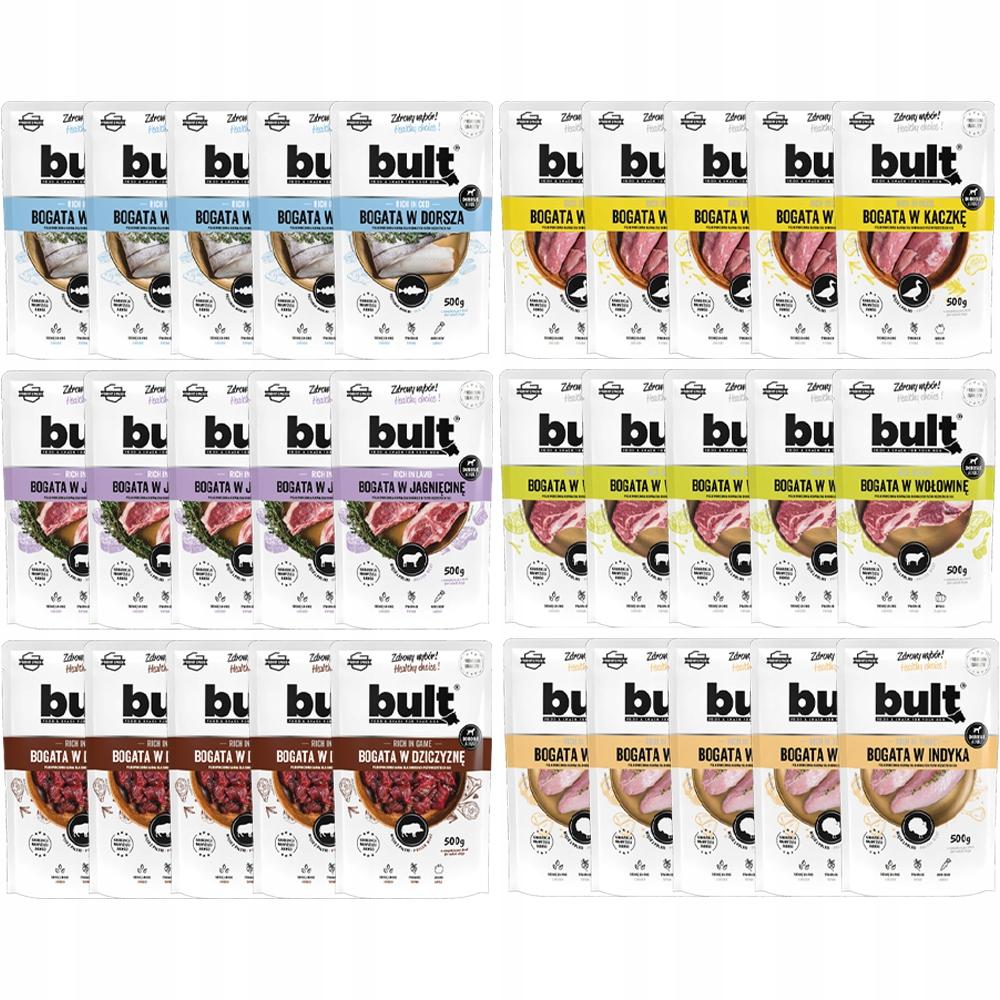 MOKRA KARMA DLA PSA BULT SASZETKA MIELONKA MIX SMAKÓW 30x500G