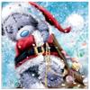 Медведь Рождественские украшения 5D DIY Алмазная картина Животные Полный круглый Алмазная вышивка