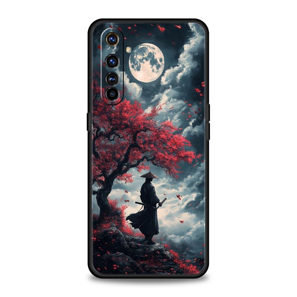 Японский Бусидо Самурай Чехол для телефона Для Realme 12 11 10 9 8 5G 7 6 GT5 GT3 GT2 Pro Plus C21 C11 C25 C35 GT Neo 2 3 3T 5 Чехол