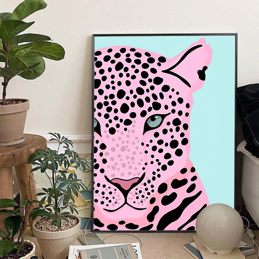 Abstract Tiger Leopard Girl Power Poster Anime Posters Sticky Vintage Room Home Bar Cafe Decor Kawaii Room Decor