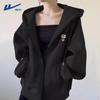 Женский свободный кардиган с капюшоном Huili