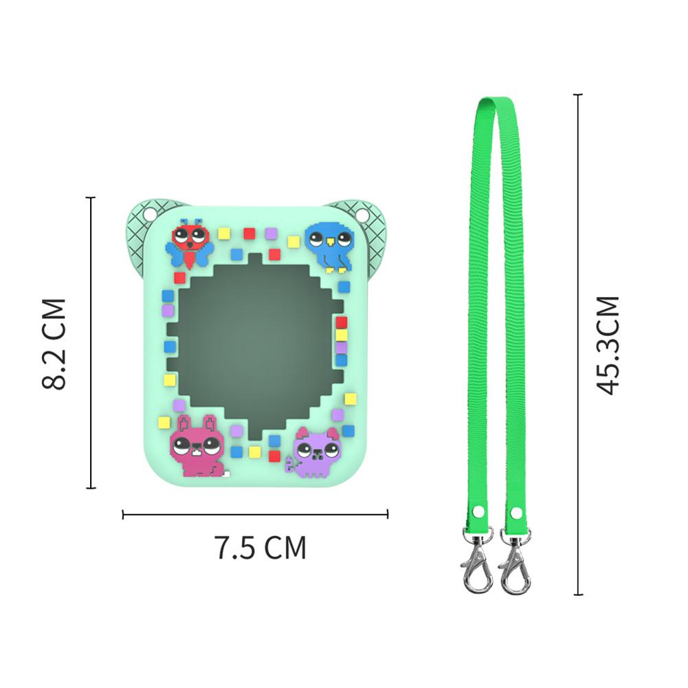 3D Чехол из силикона с принтом животных, Дорожный чехол для переноски со шнурком, Защитный держатель для хранения для интерактивного цифрового питомца Bitzee