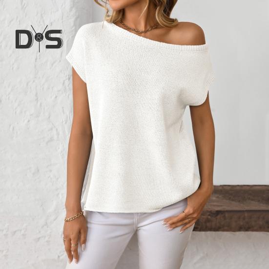 Женские топы с коротким рукавом и воротником-стойкой, однотонные футболки, весна-лето, эластичные пуловеры, топы на каждый день