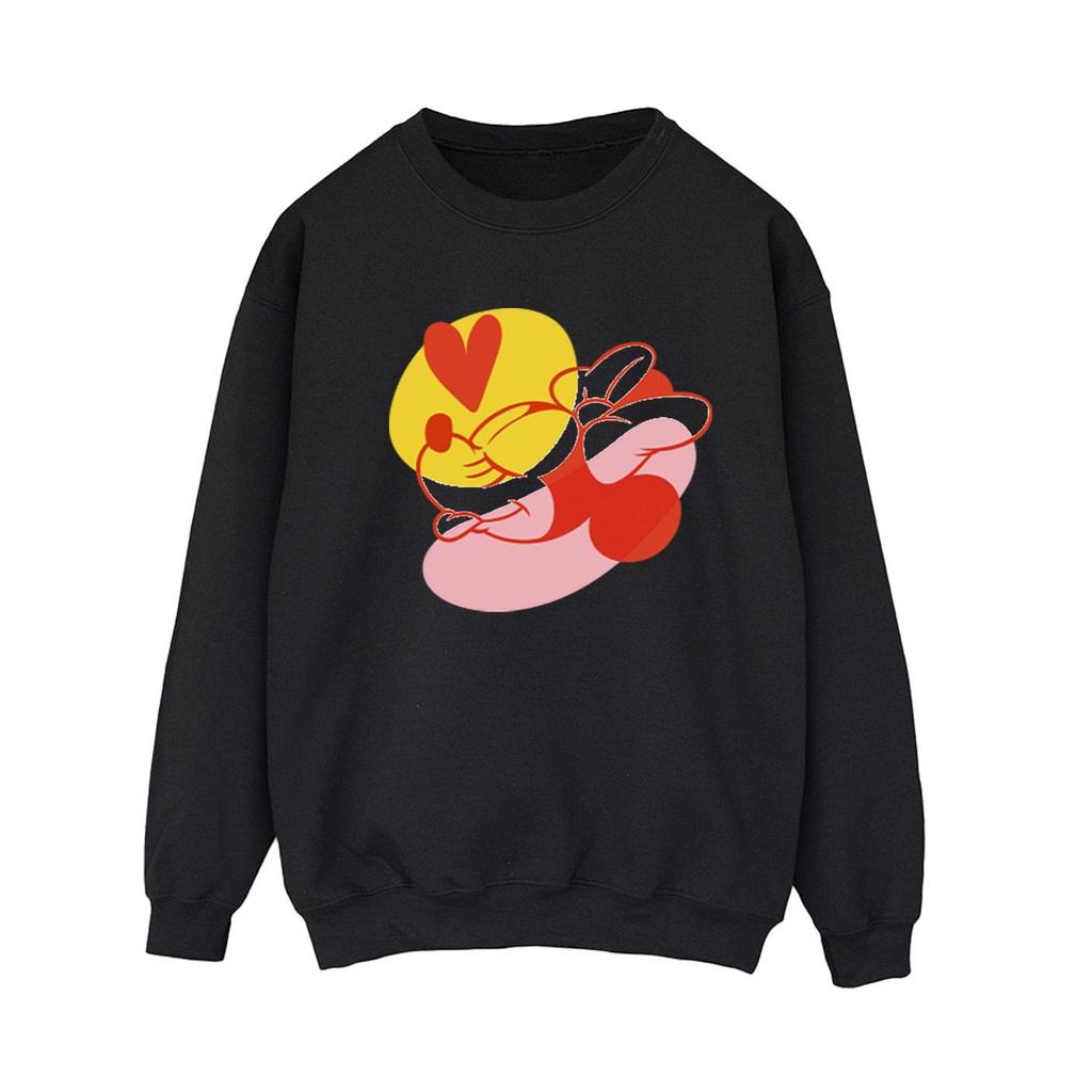 Disney Womens/Ladies Minnie Mouse Tongue Heart Sweatshirt