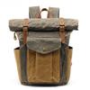 Backpack Retro Men's Travel Backpack Travel Student Bag Outdoor Oil Wax Waterproof Canvas