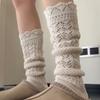 Hollow Out Knitted Foot Cover Sweet Lolita Boots Cover Fashion Women Leg Warmers Home Wear