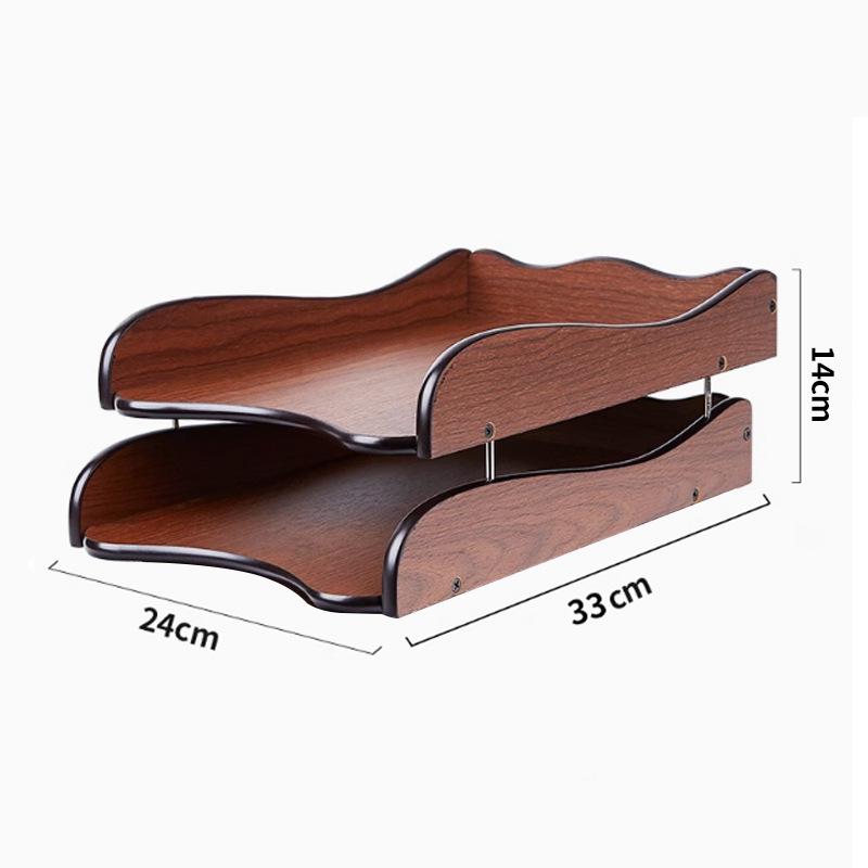 Деревянный настольный держатель для файлов и вертикальный органайзер для книг