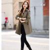 Windbreaker Coat for Women Spring and Autumn 2024 New Mid-length Niche Slim Temperament Casual Coat