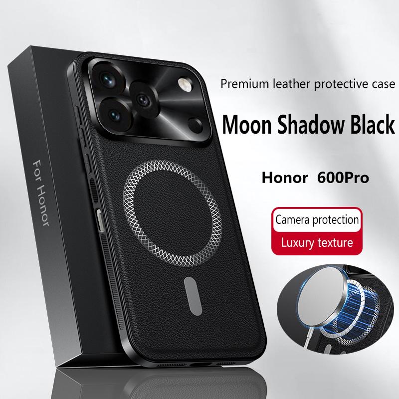 Для Honor 600 400 300 200 Pro 300Ultra Высококачественный кожаный металлический чехол для телефона с магнитным кольцом