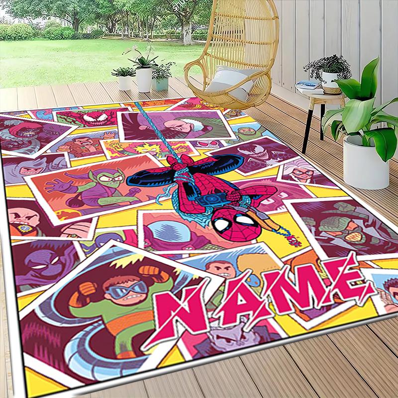 Custom Name Panther Power Symbolism Carpet Rug Customizable Soft Washable Anti-Slip Home Living Room Sofa Mats Personalized Rug. 090912
