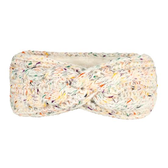 Повязка на голову Мягкая шерстяная вязаная повязка на голову с разноцветными точками Бархатная подкладка Теплая Дышащая Эластичная резинка для волос Аксессуары для волос