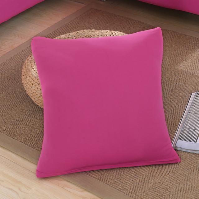 Эластичная эластичная подушка с однотонным принтом Cojines Decorativos Para Sofa Capa De Almofada Coussin De Salon Housse De Cous