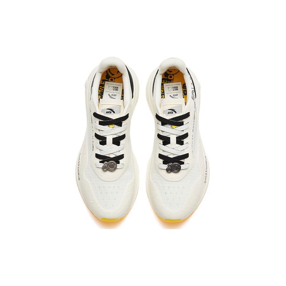 Anta Нескользящие износостойкие низкие повседневные туфли мужские кроссовки белые черные желтые 112328871-6