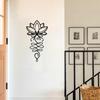 Metal Wall Art Spiritual Buddhist Symbol Decoration, Elegant Wall Hanging for Housewarming and Home Décor, Unique Metal Wall Art