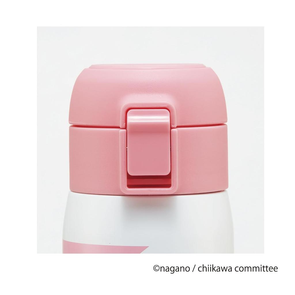 Бутылка-кружка Skater 480 мл из нержавеющей стали для воды Chikawa One Touch Open Thermal/Cold STOT5-A