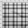 oneOone Georgette Viscose Black Fabric Tartan Sewing Fabric By The Yard Printed Diy Clothing Sewing Supplies 42 Inch