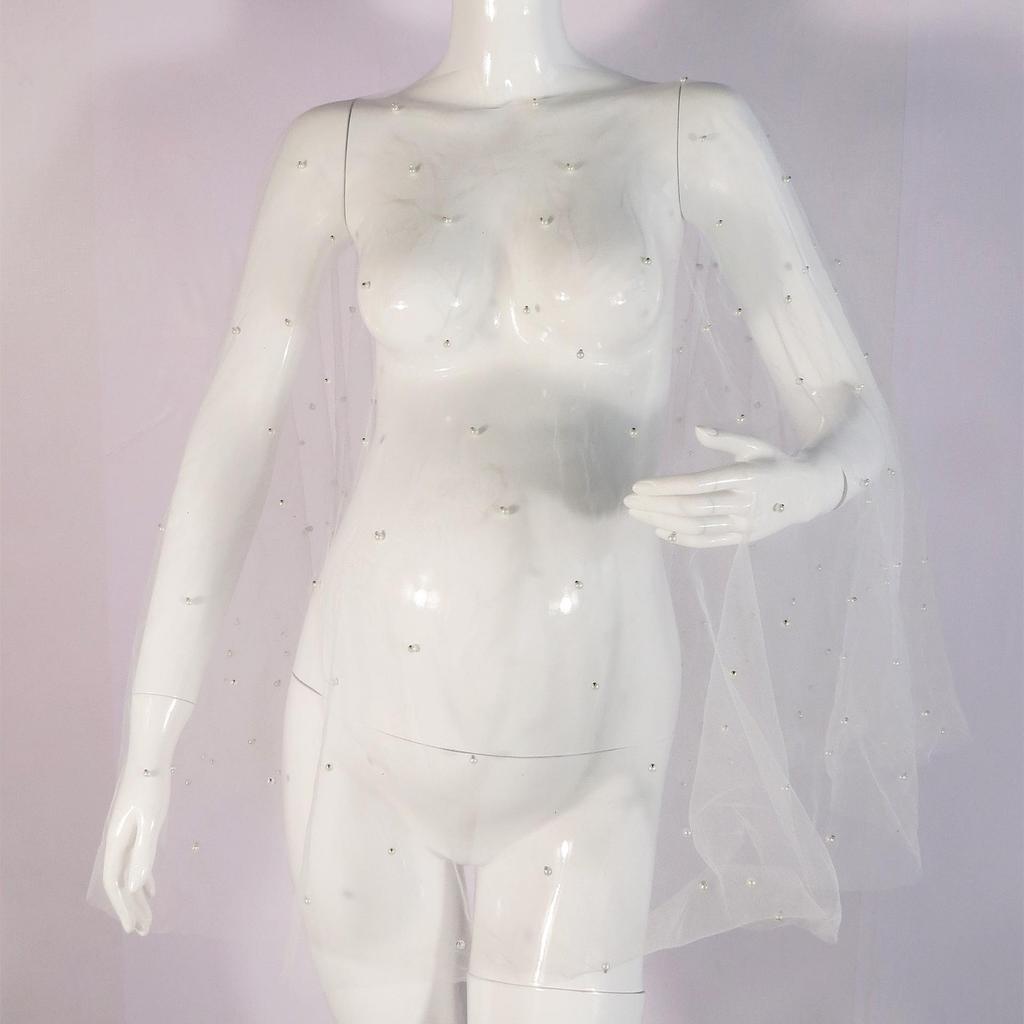 Платье для беременных «Фея» с бисером – Элегантный, сексуальный, прозрачный наряд для студийных фотосессий