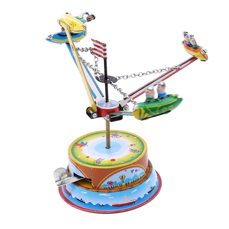 Классические Винтажные Механические Аттракционы Ностальгические Заводные Детские Жестяные Игрушки с Ключом Веселая Игрушка Г