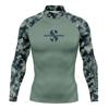 Mens Rash Guard Long Sleeve Quick Dry UV Protection Swim Shirt Surfing Beach Sports