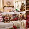 High-end Christmas Throw Pillowcase Core-free Polyester Bedside Cushion Printed Sofa Cushion