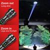 2000M Spotlight LED Flashlight 80W White Laser High Power Flashlight USB Recharge Powerful Torch Lantern Hand Lamp