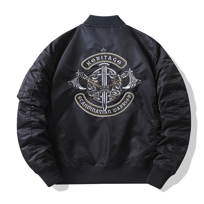 Куртка спецодежды Air Force Ma1 Куртка-бомбер Мужская бейсбольная форма с вышивкой Куртка