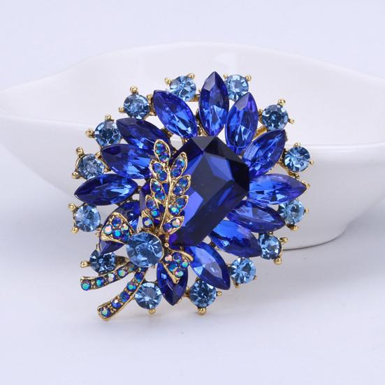 Брошь из искусственного драгоценного камня, свадебная брошь со стразами, модное платье, пальто, аксессуары, милые украшения для женщин и девочек