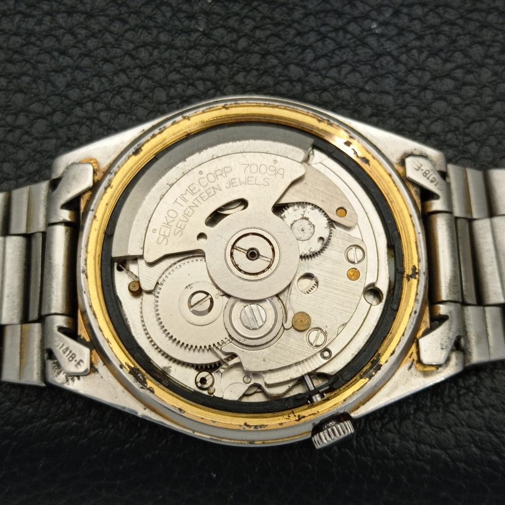 Б/У винтажные мужские часы SEIKO 5 AUTOMATIC 7009A из Японии с синим циферблатом a433466-2 R116-a433466