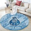 Custom Name Futebol Clube do Porto Round Area Rug,Carpet Rug for Living Room Bedroom Sofa Playroom Decor,Non-slip Floor Mat