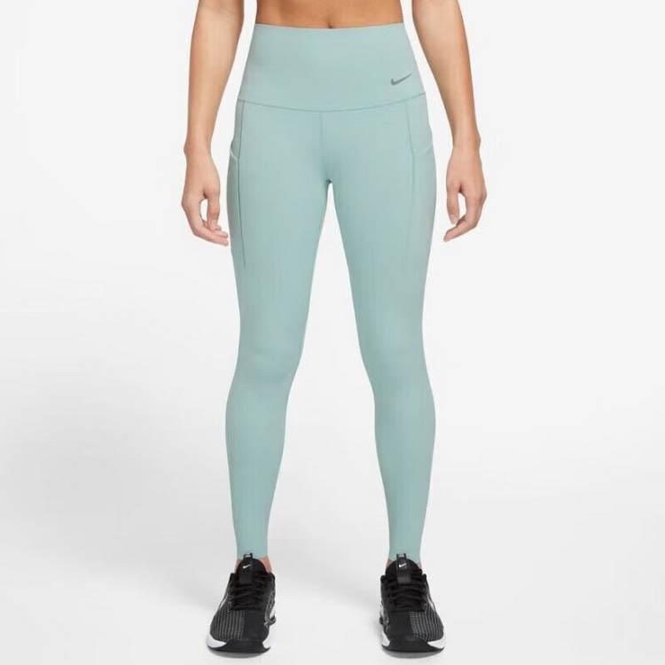 Nike Спортивные брюки женские бирюзовые умеренные DQ5898-309