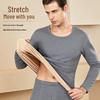 Langsha Men's Thickened Lamb Wool Thermal Underwear Set