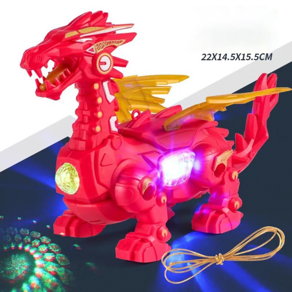 Electric Powered Mechanical Dinosaur Cool Light Children Entertainment Toy  Boys Gifts