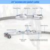 CNSPEED 24 36 inch Throttle Gas Cable Kit Stainless Steel Braided For 97-07 Chevrolet/Chevy LS1 Engine 4.8L 5.3L 5.7L 6.0L