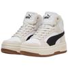PUMA Rebound Femme Abrasion Resistant Support Mid top Skateboard Shoes Women's White Black 402595-01