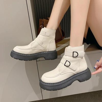 2024 Новая Мода Летние Женские Сапоги Двойная Пряжка Квадратный Каблук Рукав Весенне-Осенние Женские Сапоги Zapatos De Mujer