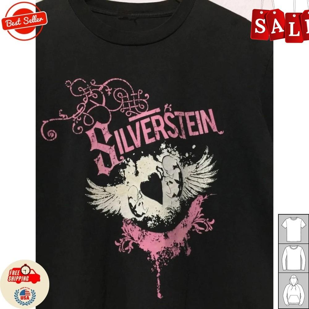 Новая Редкая Черная Футболка Silverstein Tour Band Подарок для Фанатов S-235XL TH542 Унисекс Футболка
