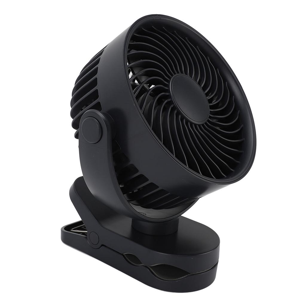 Clip On Fan USB Rechargeable Quiet 360 Degrees  Rotatable Small Fan with Clip for Daily Use Beach Camping