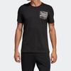 Adidas Sports Style Crew Neck Short Sleeve T-Shirt Men Tops Black DV3097