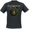 Eluveitie Предупреждение Лесная Ведьма Принт Черная Хлопковая Футболка Мужчины Женщины Фолк Метал Унисекс Футболка