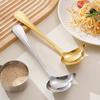 Long Handle Sauce Spoon Duckbill Shape Serving Spoon Duck Mouth Spoon for 2pcs Hot Pot Cooking