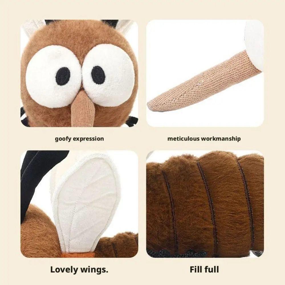 Stuffed Animal Mosquito Plushie Home Decoration Stuffed Mosquito Halloween Gift