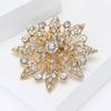 Высококачественная персонализированная брошь-цветок из сплава со стразами, легкая, роскошная, универсальная, для женского костюма, шаль, корсаж, ювелирное украшение, булавка