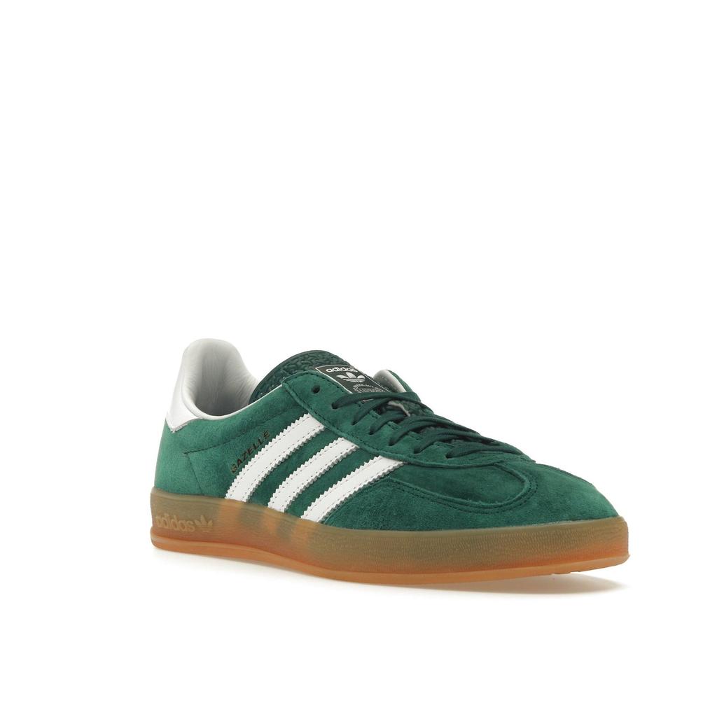 Adidas Кроссовки унисекс Gazelle Indoor Collegiate Green Gum, обувь-белая резинка-2 IG1596