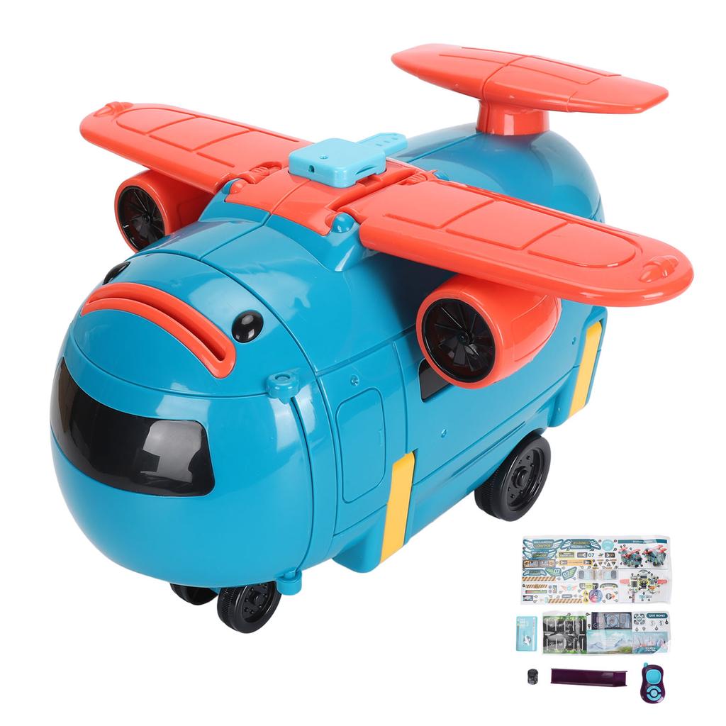 Трансформация самолета 3 в 1 рулевое колесо симулятор вождения денежный банк мультфильм электрический трек