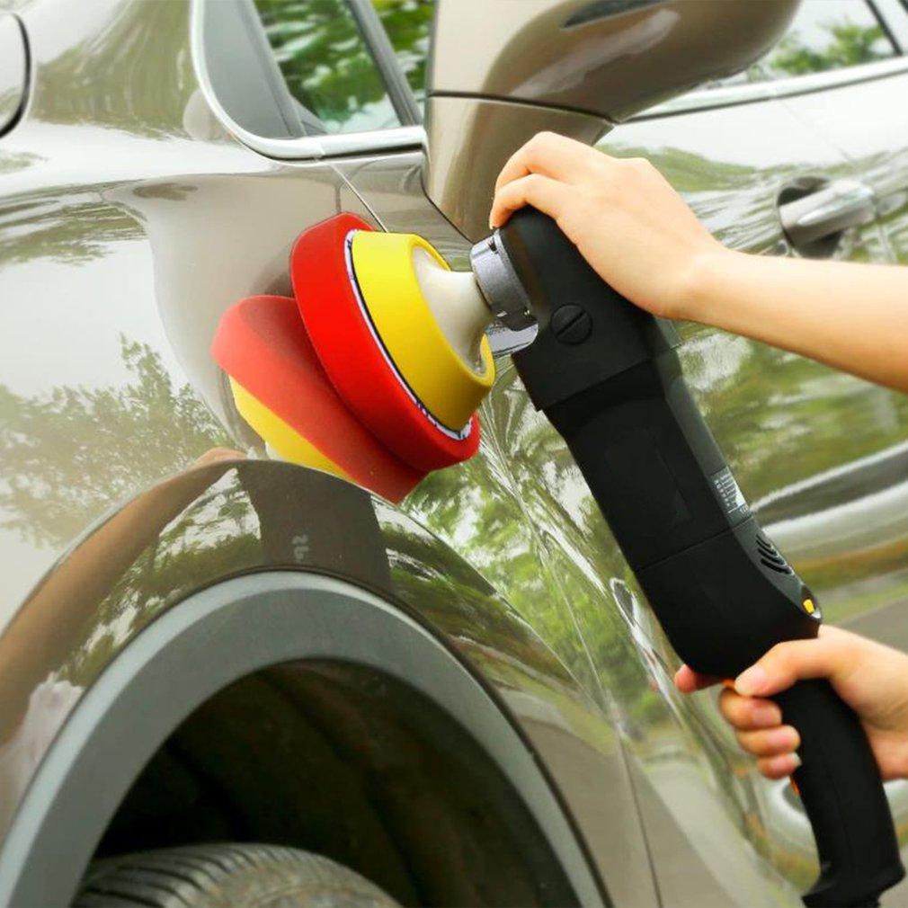 5 ШТ 6-дюймовых полировальных дисков для автомобиля, самоклеящаяся полировальная губка для воска, шерстяной круг, полировальная подушка для полировальной машины, адаптер для дрели