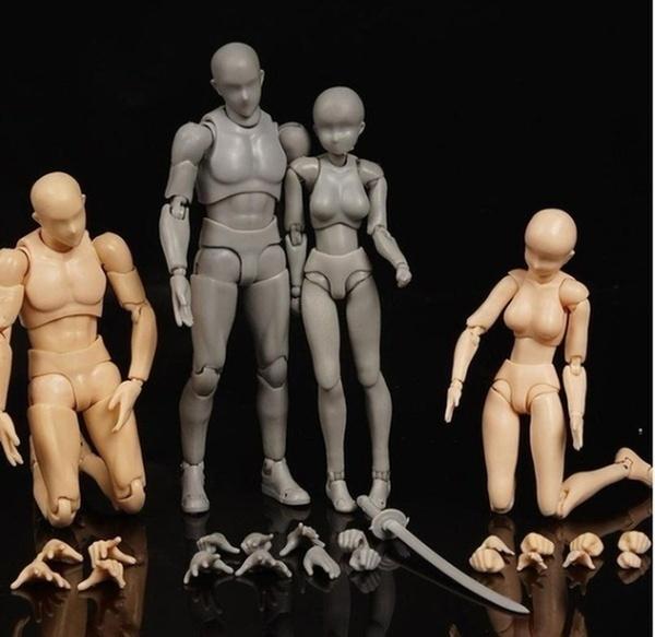 Light Movable Body Male Wooden Figure Model Doll Toy Sketch Mannequin Mannequin